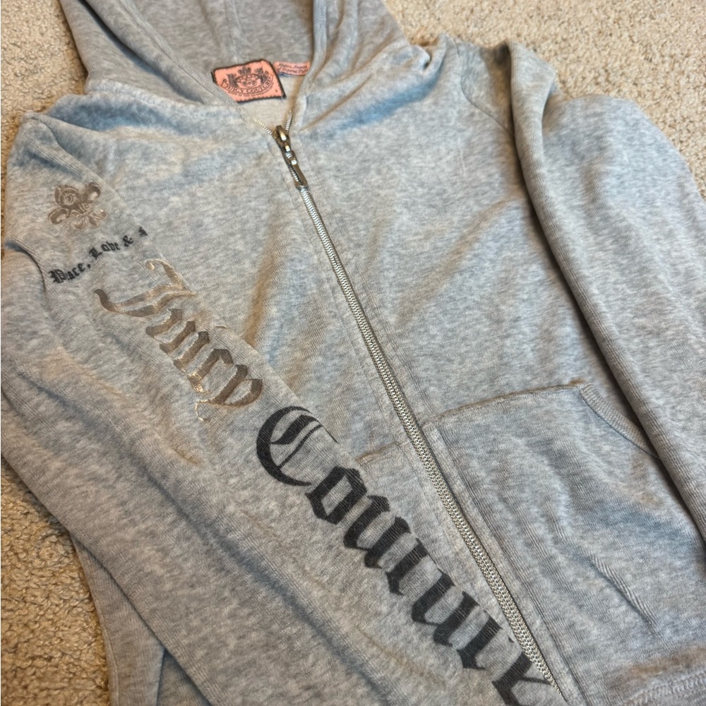 Vintage Juicy Couture Light Gray Hoodie
